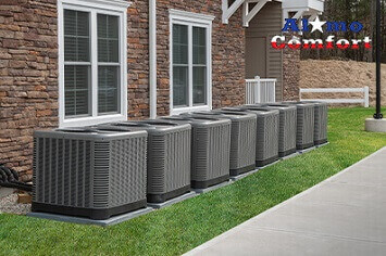 Central hVAC systems lined up